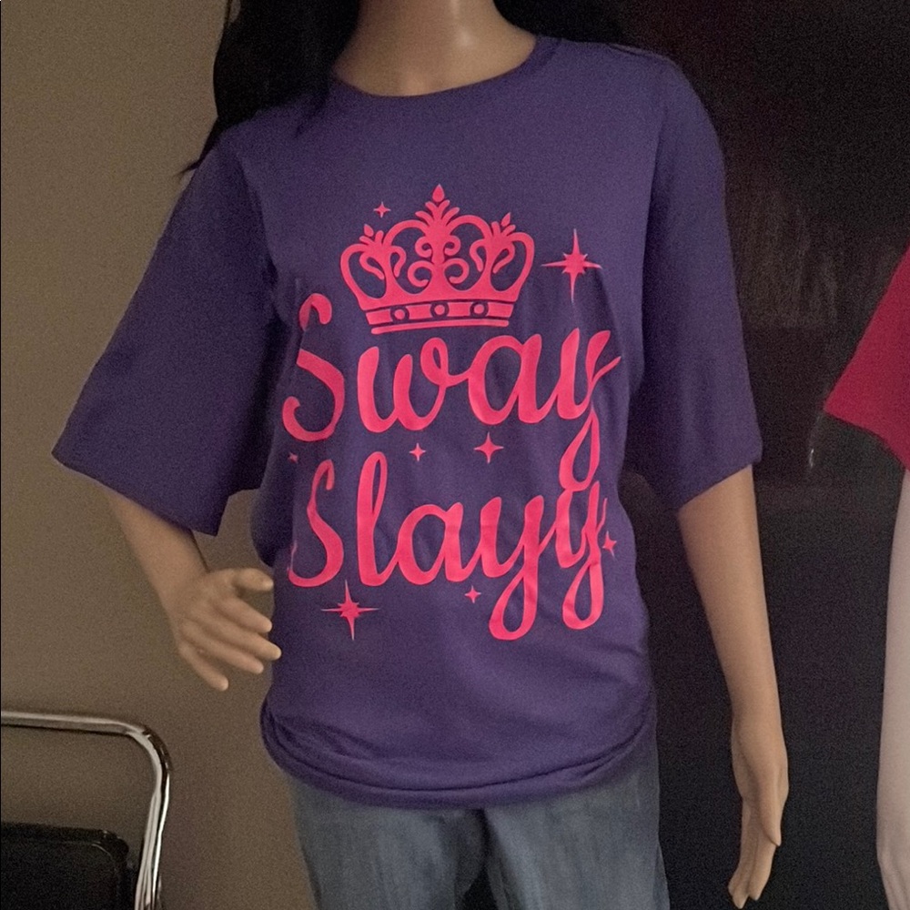 Purple Sway Slayy Clothing Line T Shirt.
